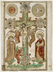 Crucifix with Three Angels and the Symbols of the Evangelists